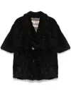 Herno Faux-fur Jacket In 黑色