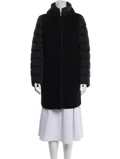 Pre-owned Herno Faux Fur Jacket In Black