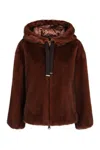 Herno Dark Brown Cotton Casual Jacket In Brown