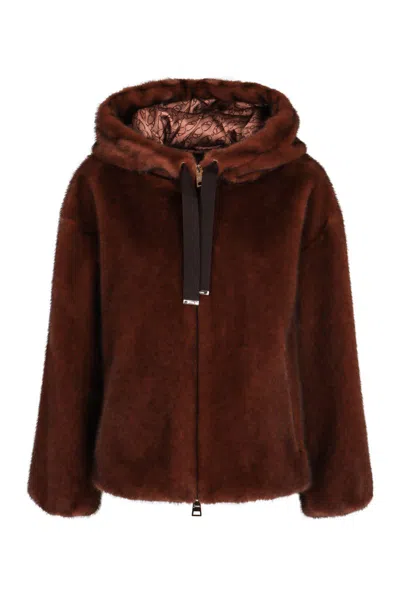 HERNO HERNO FAUX FUR JACKET