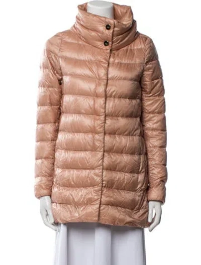 Pre-owned Herno Faux Fur Jacket In Brown