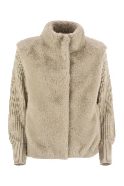Herno Chantilly Polyester Jackets In Neutral