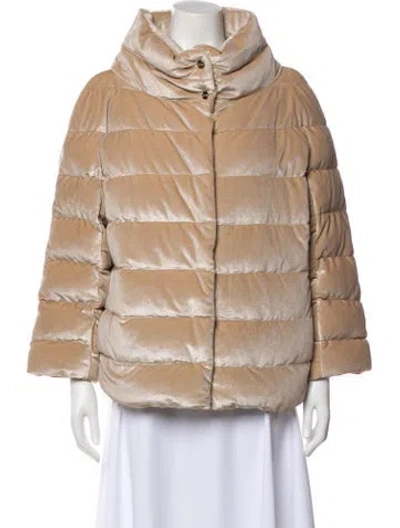 Pre-owned Herno Faux Fur Jacket In Neutral
