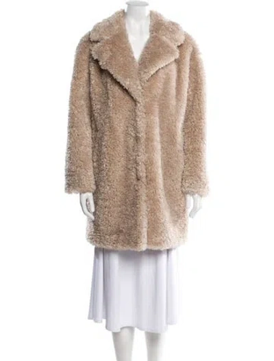 Pre-owned Herno Faux Fur Jacket In Neutral