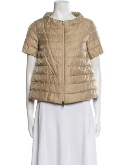 Pre-owned Herno Faux Fur Jacket In Neutral