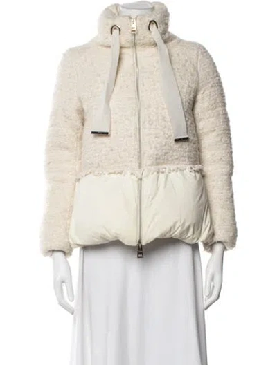 Pre-owned Herno Faux Fur Jacket In Neutral