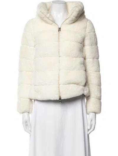 Pre-owned Herno Faux Fur Jacket In Neutral
