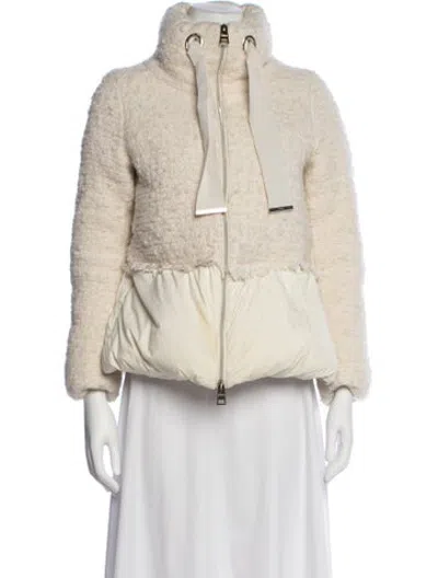 Pre-owned Herno Faux Fur Jacket In Neutrals