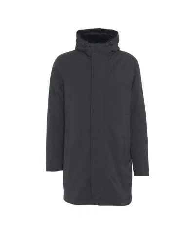 HERNO FAUX FUR-LINED HOODED PARKA