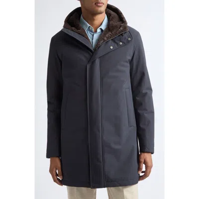 Herno Faux Fur Lined Parka In Multi