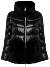 Herno Ultralight Nylon And Lady Alternative Fur Cape Clothing In Black