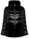 Herno Quilted Eco-fur Down Jacket In Black