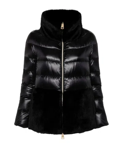 HERNO HERNO HIGH-NECK QUILTED DOWN JACKET