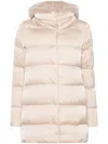 Herno Funnel-neck Padded Puffer Jacket In Pink
