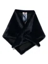 Herno Faux Fur Scarf In Blue