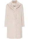 Herno Mid-length Faux-fur Coat In Neutrals