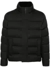 Herno Faux-fur Trim Bomber Jacket In Black