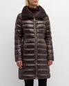 Herno Maria Medium Down Jacket In Dark Brown