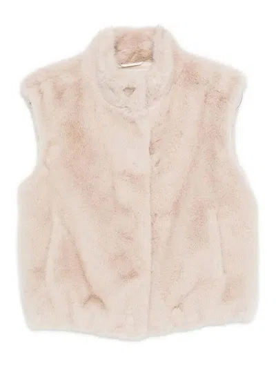HERNO FAUX FUR WAIST COAT