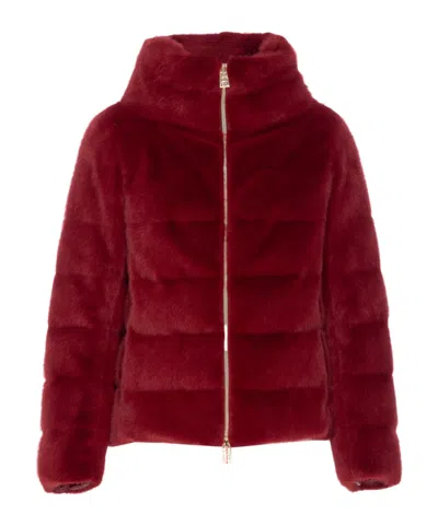 HERNO HERNO FAUX-FUR ZIPPED DOWN JACKET