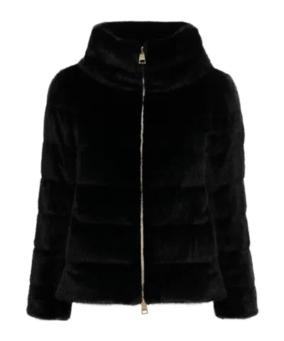 HERNO HERNO HIGH-NECK ZIPPED DOWN JACKET