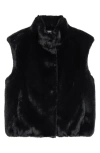 Herno Faux Fux Vest In Black