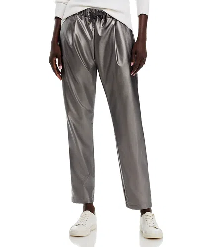Herno Faux Leather Pants - Exclusive In Lichene
