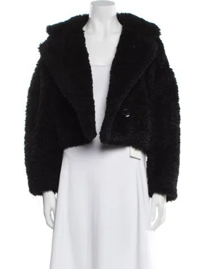 Pre-owned Herno Faux Shearling Faux Fur Jacket In Black
