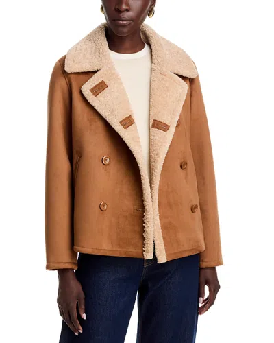 Herno Faux Shearling Jacket In Multi