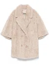 Herno Faux-shearling Jacket In Neutrals