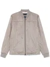 Herno Grey Suede Effect Jacket In Grey