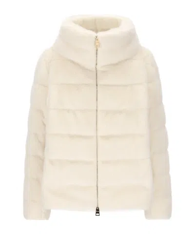 HERNO FAUX ZIP-UP PADDED JACKET