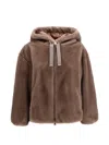 Herno Brown Polyester Full-length Jacket In Brown