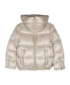 Herno Feather Down Puff Jacket In Neutral