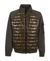 Herno Feather Down Zip-up Jacket In Brown