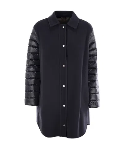 HERNO FEATHER SLEEVE COAT