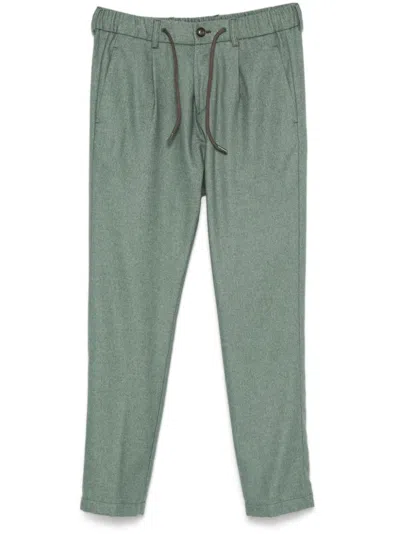 Herno Felted Trousers In Green