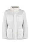 Herno Field Button-front Cotton Jacket In White