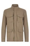 Herno Field Jacket In Brown