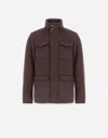 Herno Flap-pocket Jacket In Brown