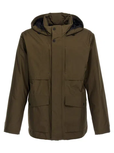 Herno Field Laminar Jacket In Green