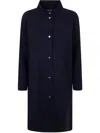 Herno First Act Coat In Blue Navy
