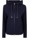 Herno First Act Cropped Jacket In Blue Navy