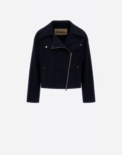 HERNO FIRST-ACT PEF BIKER JACKET