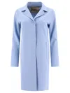 Herno First-act Pef Coat In Blue