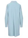 Herno Coat In First-act Pef In Light Blue