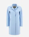 Herno First-act Pef Coat In Light Blue