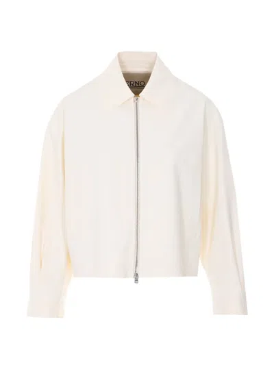 Herno First-act Zip High-neck Jacket In Neutral