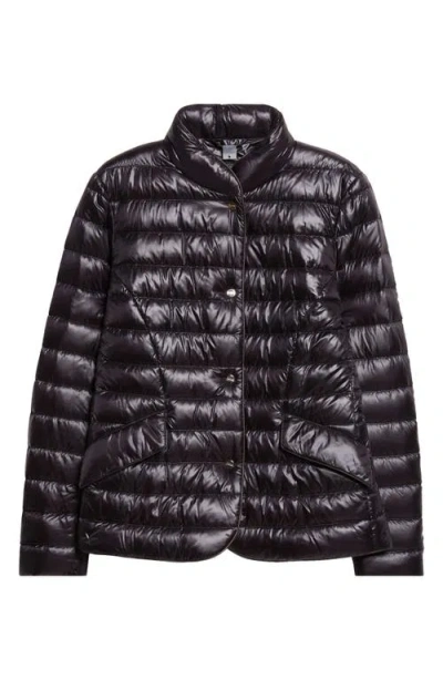 Herno Fitted Quilted Down Puffer Jacket In Black