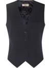 Herno Adjustable Strap V-neck Top In Blau